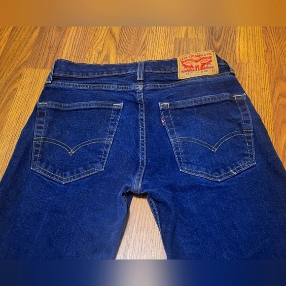 Levi's 511 Slim Fit Jeans W30/L32 – Dark Wash Denim - Picture 7 of 10